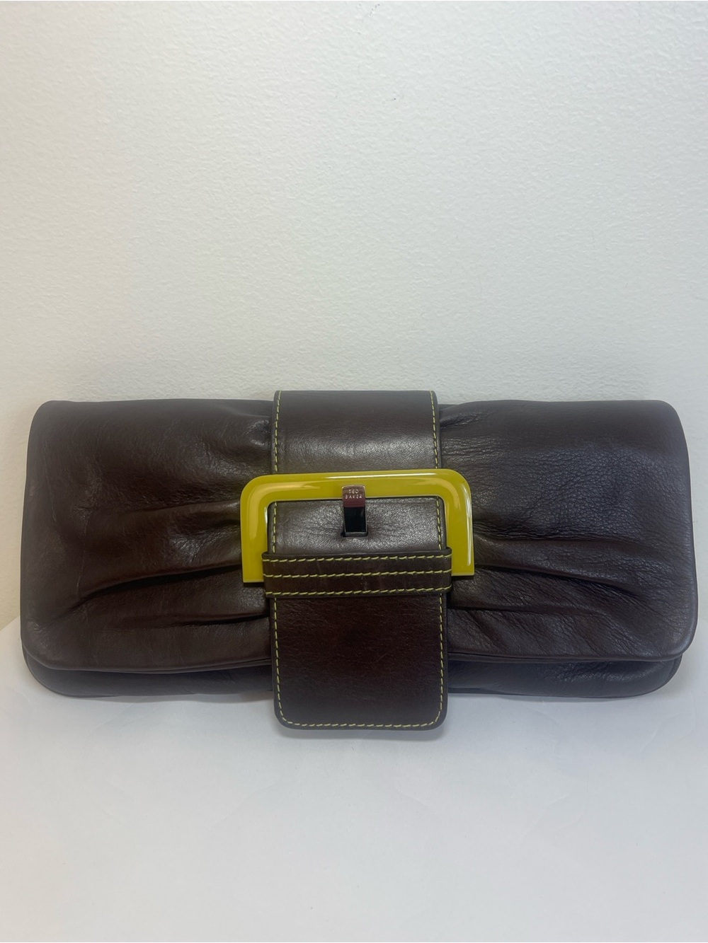 Ted Baker Brown Leather Clutch